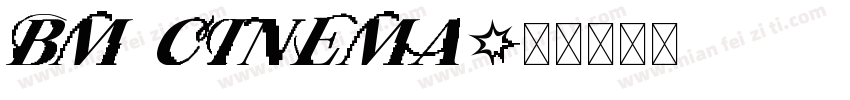 BM cinema字体转换